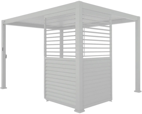 Pergola s lamelovou stenou