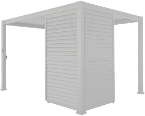 Pergola s lamelovou stenou pre vonkajšie použitie