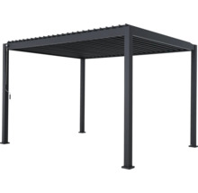 Voľne stojaca pergola s lamelovou strechou na zastrešenie terasy