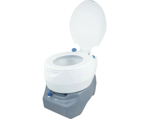 Prenosná toaleta s otvoreným vekom na kempovanie a cestovanie