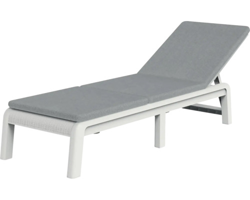 Záhradné ležadlo s nastaviteľným operadlom a polstrovaným poťahom