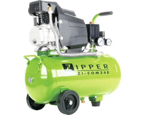 Piestový kompresor Zipper ZI-COM24E s kolieskami