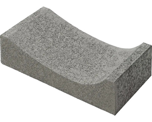 Odvodňovacia žlabovka 50 x 25 x 6/12 cm sivá Betónový obrubník s vodným žľabom