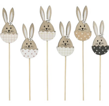 Dekoratívne veľkonočné zajačiky z dreva, rôzne vzory