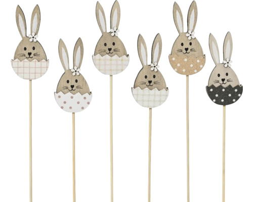 Dekoratívne veľkonočné zajačiky z dreva, rôzne vzory