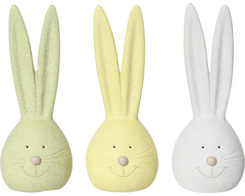 Tri zajačiky ako veľkonočná dekorácia