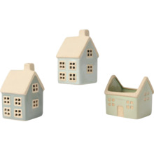 Dekoratívne domčeky z keramiky v sade