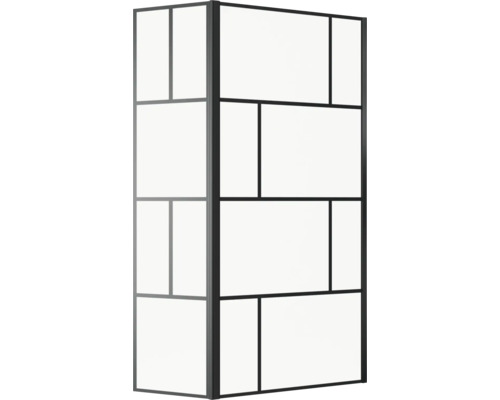 Sprchová stena s rámom vo vyhotovení číreho skla