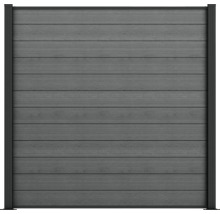 WPC plotový diel s vodorovnými doskami a rámom