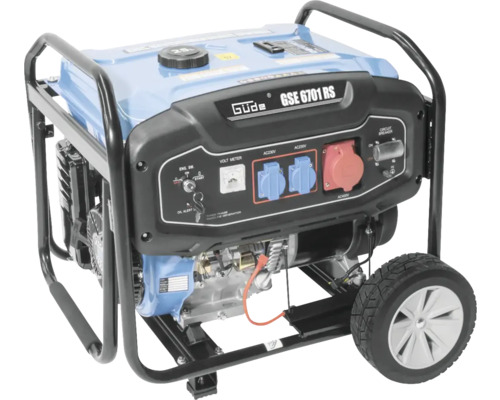 Generátor prúdu Güde s kolesami a zásuvkami