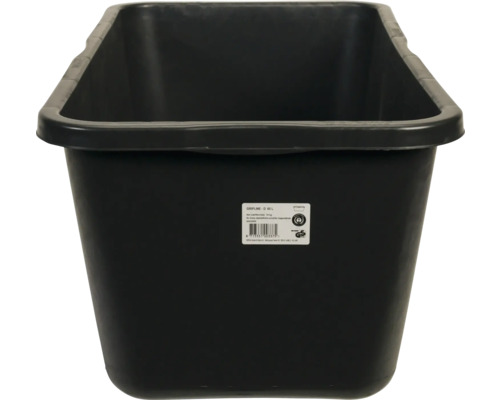 Obdĺžniková maltová nádoba z plastu s držadlami, objem 65 litrov