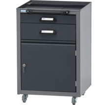 Dielenský vozík s dvomi zásuvkami a skrinkou