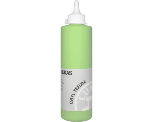 Akrylová farba sv. zelená LUKAS 500 ml