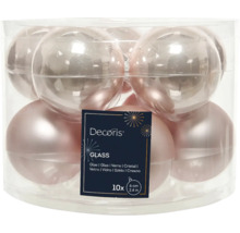 Balenie desiatich sklenených vianočných gúľ, priemer šesť centimetrov