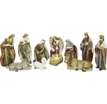Sada figúrok betlehemov s Ježiškom, Máriou, Jozefom, anjelom, tromi kráľmi a zvieratami
