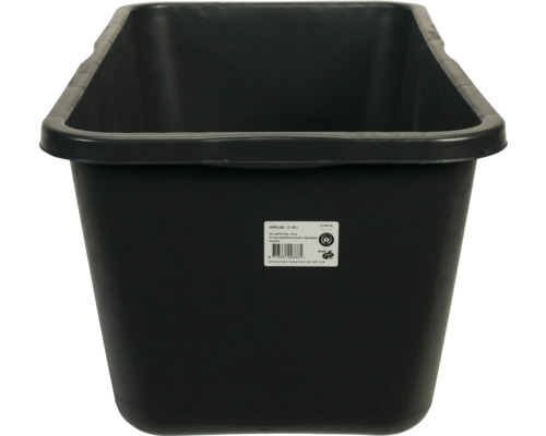 Čierna maltová nádoba s objemom 65 litrov