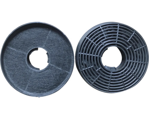 Dva filtre do digestora s okrúhlym tvarom a otvorom v strede