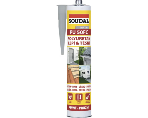 Soudal PU 50FC Polyuretánové lepidlo a tesniaci tmel kartuša