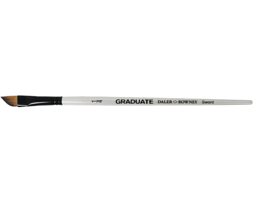 Umelecký štetec Graduate syntetický "Syntetic Sword", krátka rukoväť, veľkosť 1/4 Štetec Daler Rowney Graduate mečový