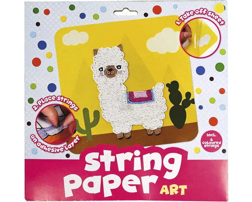 Kreatívna súprava String Paper Art s motívom lamy