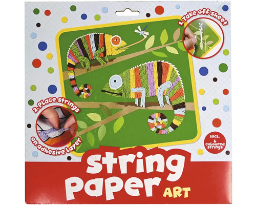 Sada na tvorenie String Art s motívmi chameleónov