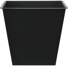 Čierny plastový kvetináč