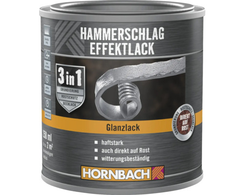 Plechovka kladivkovej efektovej farby Hornbach