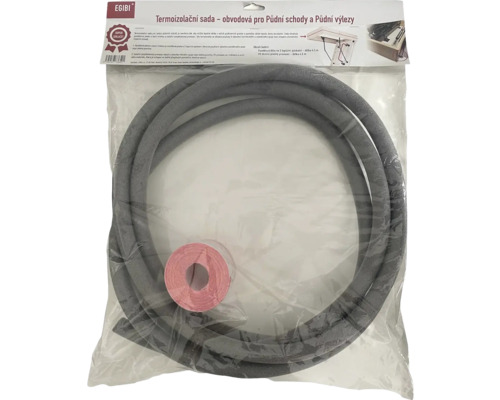 Izolačná súprava pre podkrovné schody a výlezy v priehľadnom fóliovom vrecku