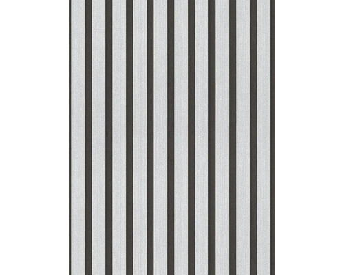 Vliesová tapeta Wooden Wall 786271 sivá, čierna 0,53 x 10,05 m Tapeta s pruhovaným vzorom