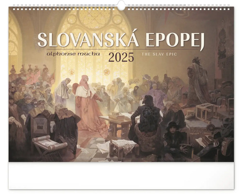 Nástenný kalendár Slovanská epopej-Mucha 25