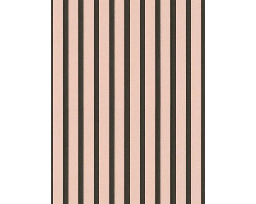 Vliesová tapeta Wooden Wall 786281 ružová, čierna 0,53 x 10,05 m Tapeta s pruhovaným vzorom