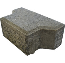 Zámková dlažba Háčko polovičný prvok 16,5 x 10 x 6 cm sivá