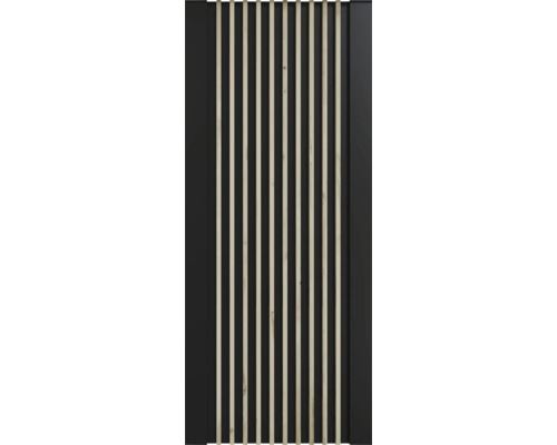 Drevený panel s lamelovou štruktúrou pre nástenné dekorácie