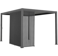 Pergola s lamelovou stenou do záhrady