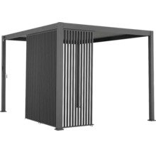 Pergola s lamelovou stenou pre vonkajšie použitie