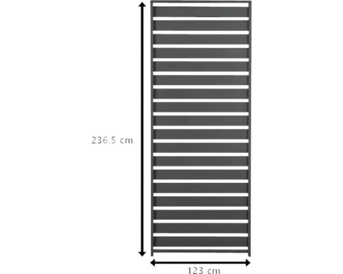 Plotový prvok s rozmermi 236,5 cm x 123 cm