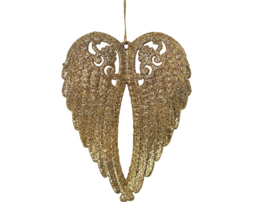 Krídla závesné pvc 15 cm zlatá Dekoratívne anjelské krídlo na zavesenie
