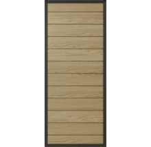 Drevené dvere s vodorovnými panelmi a rámom