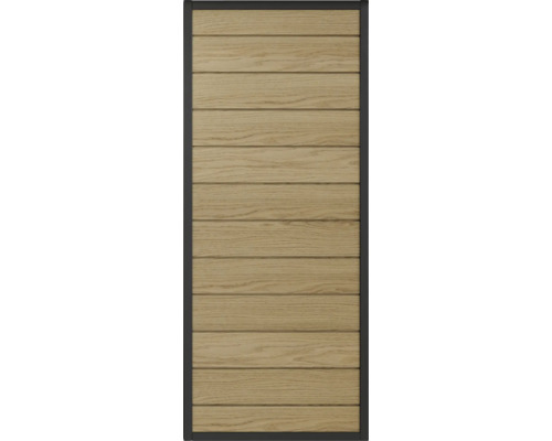 Drevené dvere s vodorovnými panelmi a rámom