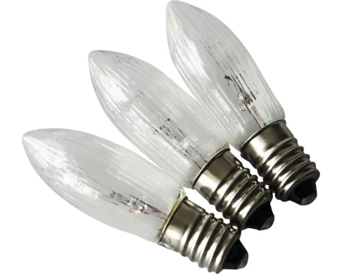 Tri číre žiarovky so závitom