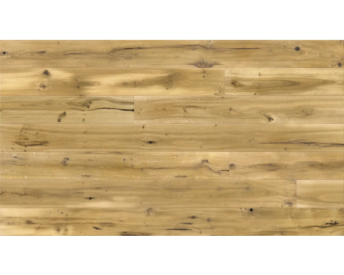 Drevená podlaha z duba so sukmi a kresbou