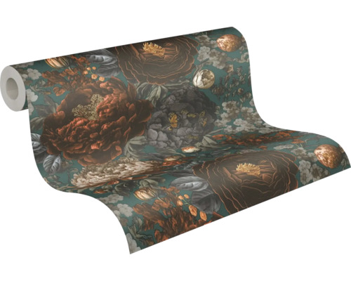 Rola tapety s kvetinovým vzorom