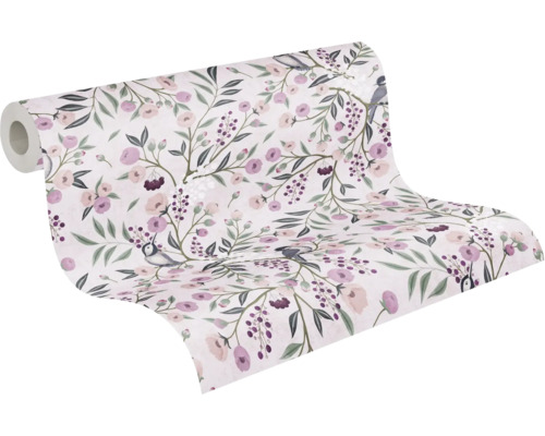 Rolka tapety s motívom vtákov a kvetov