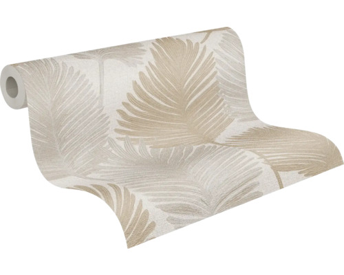 Rolka tapety s listovým vzorom