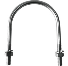 U-strmeň so závitom a maticami na upevnenie rúrok