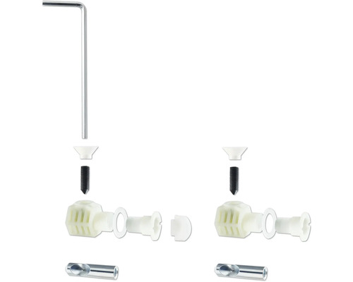 Jednotlivé diely pre vetracie trysky s imbusovým kľúčom