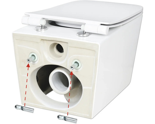 Závesné WC s hlbokým splachovaním vrátane montážneho materiálu