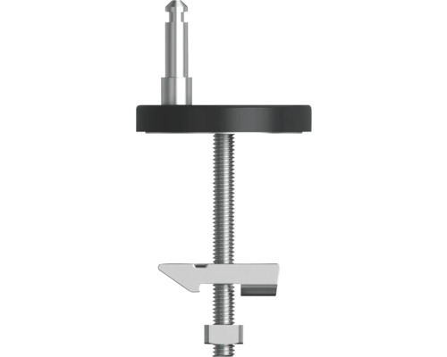 Vreteno so závitom a čiernou nastavovacou skrutkou