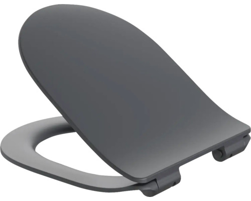 Sivé plastové záchodové sedadlo