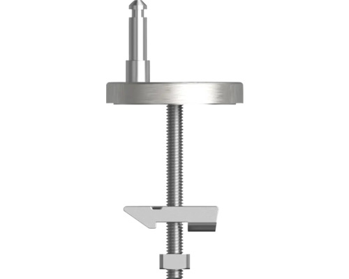 Kovová skrutka so závitom a upevňovacími prvkami